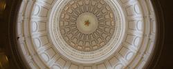 Inside Texas State Capitol rotunda dome